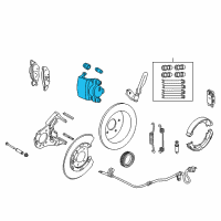 OEM Lincoln Town Car Caliper Assembly Diagram - G2MZ-2V552-BRM