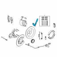 OEM 2009 Lincoln Town Car Brake Hose Diagram - 6W1Z-2A442-AA