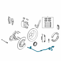 OEM 2009 Ford Crown Victoria Rear Speed Sensor Diagram - 8W1Z-2C190-A