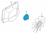 OEM 2009 Ford E-250 Fan Clutch Diagram - 7C3Z-8A616-A