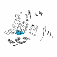 OEM 2009 BMW M6 Basic Seat Upholstery, Right Diagram - 52-10-9-142-378