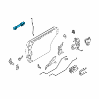 OEM 2004 Infiniti M45 Handle Assy-Rear Door Outside, Rh Diagram - 82606-AG000