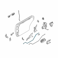 OEM 2004 Infiniti M45 Rod-Rear Door Inside Handle, RH Diagram - 82506-AG000