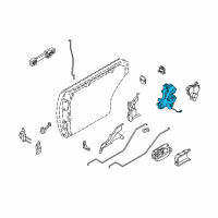 OEM Infiniti M45 Lock Assy-Rear Door, Rh Diagram - 82502-AG210