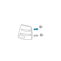 OEM Mercury Stop Lamp Bulb Diagram - F6DZ-13466-FA