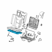 OEM 2019 Cadillac Escalade Seat Cushion Pad Diagram - 23477503