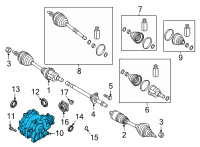 OEM Kia K900 Diff Assembly-FRT Diagram - 474004J030