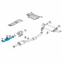 OEM 2016 Acura RDX Pipe A, Exhaust Diagram - 18210-TX4-A02