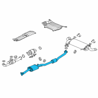 OEM Acura RDX Pipe B, Exhaust Diagram - 18220-TX4-A02