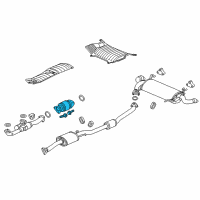 OEM Acura RDX Catalytic Converter Diagram - 18150-R8A-A00