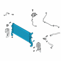 OEM 2021 Kia Soul Radiator Assy Diagram - 25310J3450