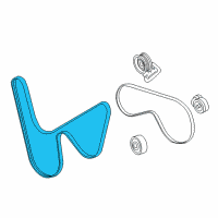 OEM Pontiac G8 Belt, Water Pump & Generator & P/S Pump Diagram - 92290768
