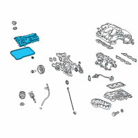 OEM Lexus LS500 Cover Sub-Assembly, CYLI Diagram - 11201-31302