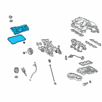 OEM Lexus RX450h Cover Sub-Assembly, CYLI Diagram - 11201-31302