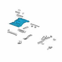 OEM 2010 Buick Enclave Floor Pan Assembly Diagram - 25993275