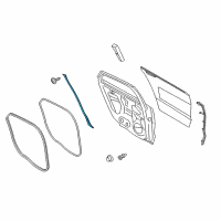 OEM 2014 Lincoln MKZ Rear Weatherstrip Diagram - DP5Z-5428124-A