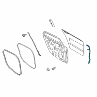 OEM 2016 Lincoln MKZ Front Weatherstrip Diagram - DP5Z-5425325-C