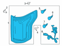 OEM 2021 Ford F-150 LAMP ASY - REAR Diagram - ML3Z-13404-E