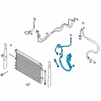 OEM Ford Edge Lower Pressure Hose Diagram - E1GZ-19972-B