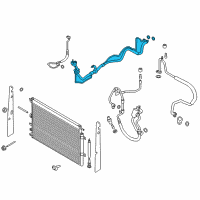 OEM Lincoln MKX Evaporator Tube Diagram - DG9Z-19A834-J