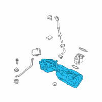 OEM 2014 BMW 328d Plastic Fuel Tank Diagram - 16-11-7-294-609