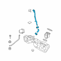 OEM 2014 BMW 328d xDrive Plastic Filler Pipe Diagram - 16-11-7-244-031