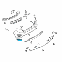 OEM Ford Fiesta Reflector Diagram - BE8Z-15A448-AA