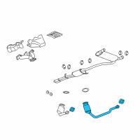 OEM 2010 Saturn Vue Converter & Pipe Diagram - 96817482