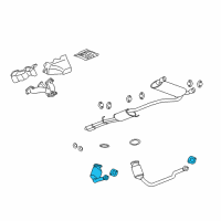 OEM 2009 Saturn Vue Converter & Pipe Diagram - 96817483