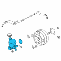 OEM 2017 Ford Mustang Master Cylinder Diagram - FR3Z-2140-B