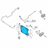 OEM Chevrolet Tracker Condenser (On Esn) Diagram - 91176896