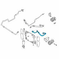 OEM 1999 Chevrolet Tracker A/C Liquid Line Hoses Diagram - 30021617