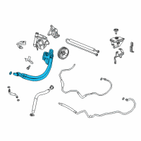 OEM Cadillac Pressure Hose Diagram - 23247519