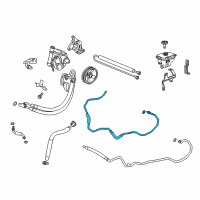 OEM 2016 Cadillac XTS Upper Return Hose Diagram - 23122438