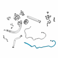 OEM 2018 Cadillac XTS Lower Return Hose Diagram - 23450576