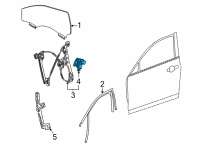 OEM Cadillac CT5 Window Motor Diagram - 84728024