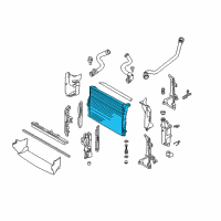 OEM 2005 BMW X3 Radiator Diagram - 17-11-3-400-013