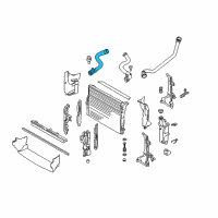 OEM 2007 BMW X3 Coolant Hose Diagram - 17-12-3-424-499