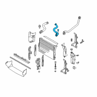 OEM 2004 BMW X3 Radiator Hose Upper Diagram - 11-53-3-400-207