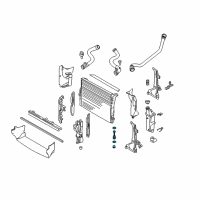 OEM 2007 BMW X3 Radiator Adjusting Screw, Automatic Diagram - 17-11-7-545-783