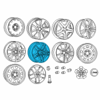 OEM 2016 Jeep Compass CVR Kit-Aluminum Diagram - 1QX10GSAAB