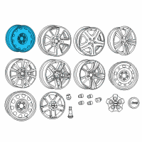 OEM 2013 Jeep Patriot Steel Wheel Diagram - YX87S4AAA