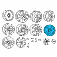 OEM 2007 Chrysler Sebring Wheels-Spare Wheel Diagram - 5105079AC