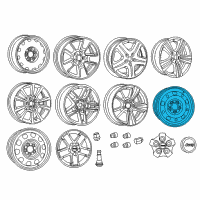 OEM 2007 Dodge Caliber Wheels-Spare Wheel Diagram - 5105079AC