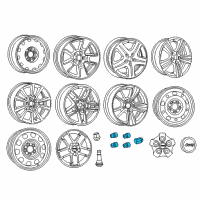 OEM Jeep Lock Set-Wheel Diagram - 5105834AA