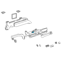 OEM Dodge B3500 HVAC Heater Blend Door Actuator Diagram - 4261107