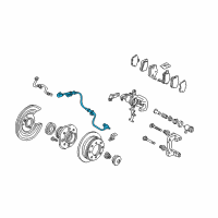 OEM 1999 Honda Accord Sensor Assembly, Right Rear Diagram - 57470-S0K-A53