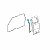 OEM 1998 Ford Ranger Front Weatherstrip Diagram - F87Z-13253A36-AA