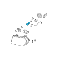 OEM Jeep Bulb-Park And Turn Diagram - L0003757AK