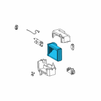 OEM 2003 Toyota Tundra EVAPORATOR Sub-Assembly, Cooler Diagram - 88501-0C040